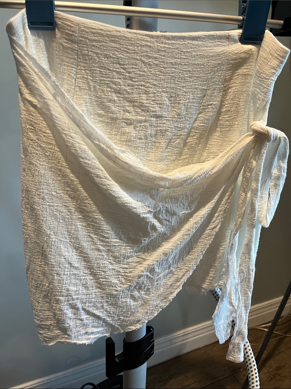 White Fox Boutique White Mini Wrap Skirt
